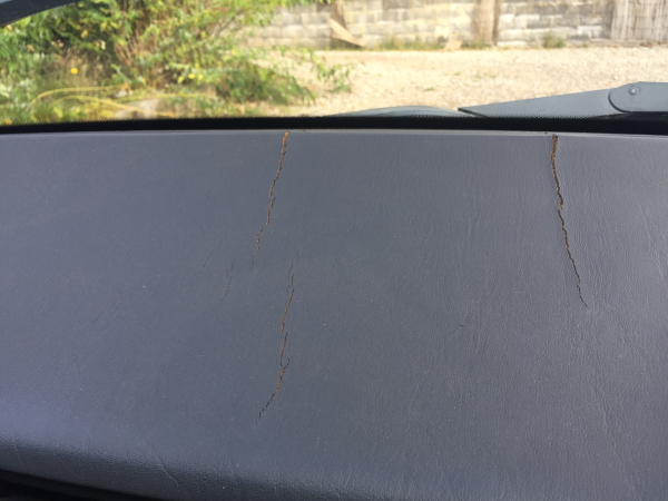 Cracked Dashboard